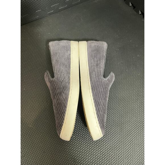 Birdies The Swift Corduroy Ribbed Slip On Comfort Sneakers‎ Charcoal Gray 8 - Picture 3 of 8